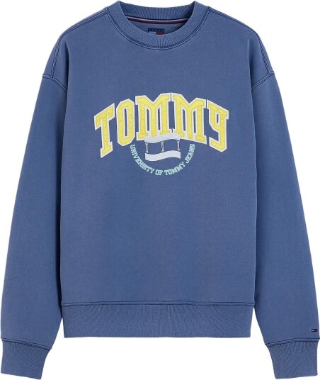 Tommy Jeans Tjm Rlx Varsity Crest Cnck Blue XL