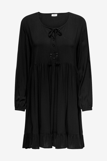 JDY   Kjole jdyStarr Life Half Placket DresSvart