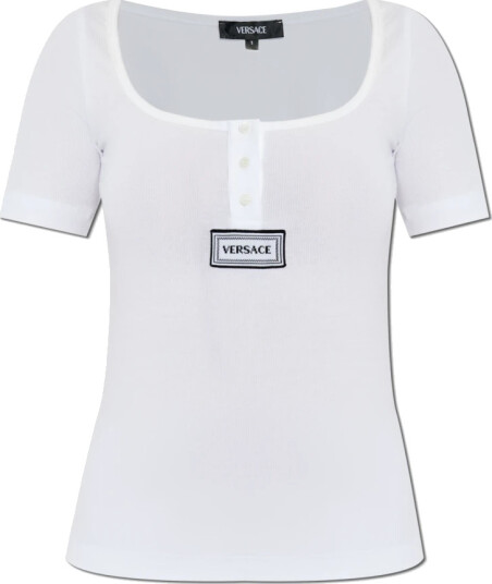 Versace Dame Topper Hvit S,