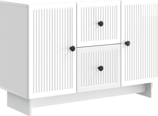 Serviesskap Høgglans hvit 89 x 34,5 x 60 cm Konstruert tre Serviesskap Høgglans hvit 89 x 34,5 x 60 cm Konstruert tre