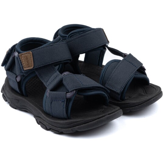 Pom Pom Navy Trecking Sandal Borrelås 35