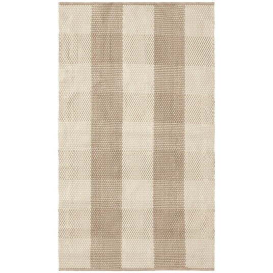 Lexington Checked Jute Teppe 70x130 cm Beige/Naturlig Lexington Checked Jute Teppe 70x130 cm Beige/Naturlig