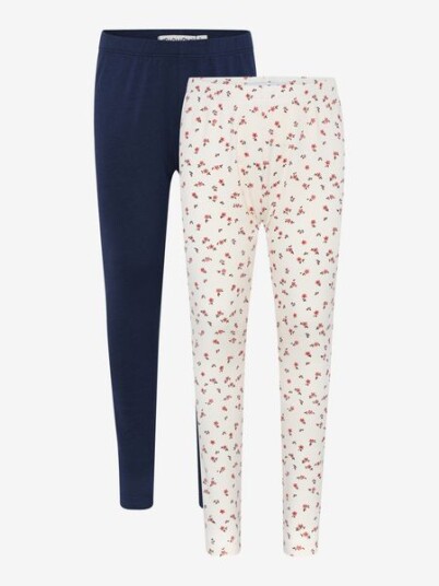 Minymo Basic legging 2 pk til barn dark navy 128