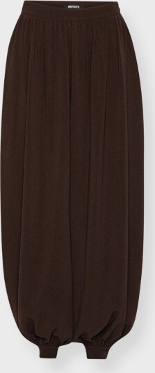 ROTATE Birger Christensen Balloon Pleated Pants Brown 34 ROTATE Birger Christensen Balloon Pleated Pants Brown 34