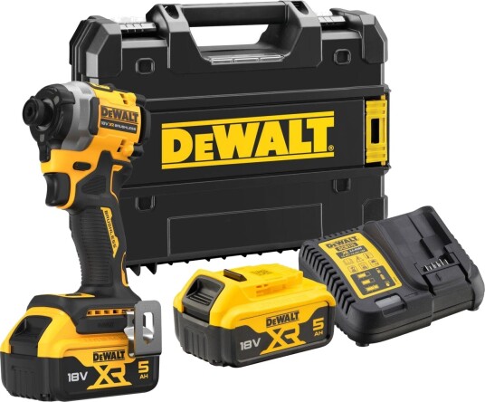 DeWALT 18V XR DCF850P2T-QW 1/4"” Skruvdragare med slag 2x5Ah DeWALT 18V XR DCF850P2T-QW 1/4"” Skruvdragare med slag 2x5Ah