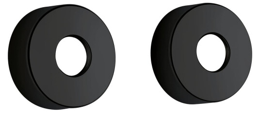 Damixa Svart Matt Rosetter Ø70-75mm til Dusj og Badekar Damixa Svart Matt Rosetter Ø70-75mm til Dusj og Badekar