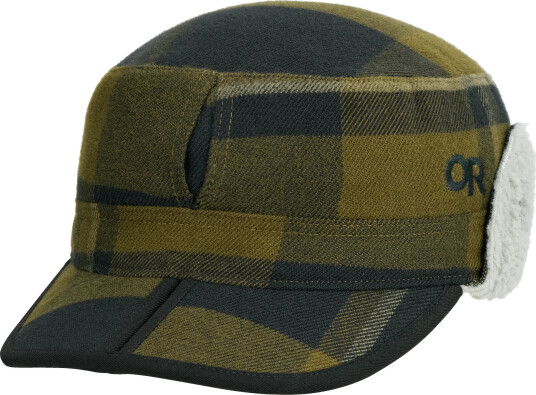 Outdoor Research Men"s Yukon Cap Dark Olive Plaid S