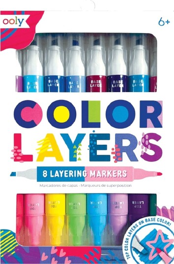 Ooly Markers 8 pcs Double Sided Colour Layers Pink One Size Ooly Markers 8 pcs Double Sided Colour Layers Pink One Size