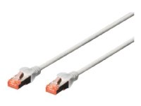 Digitus 25 cm RJ-45 Koblingskabel S/FTP CAT 6 Halogenfri Grå