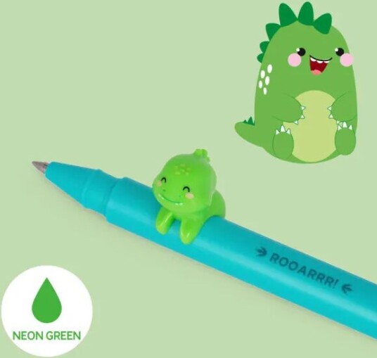 Gel Penn M. Avtakbar Dino Neon GrønnLegami