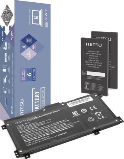 Mitsu LK03XL HP X360 Envy Batteri til bærbar PC 11.55V 3500 mAh