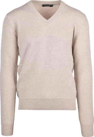 Dolce & Gabbana Herre Strikkevarer Beige L,