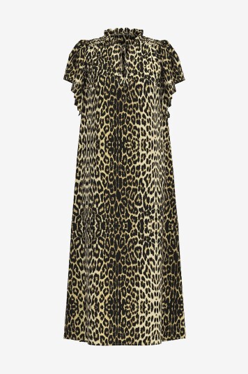 co’couture - Kjole LeoCC SS Frill Dress - Beige