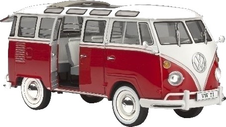 Revell VW T1 Samba Buss 1:24 Monteringssett for Modellbygging