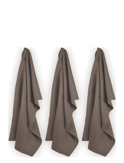The Organic Company Kitchen Towel (3 Pack) - Brown - 53X 86CM The Organic Company Kitchen Towel (3 Pack) - Brown - 53X 86CM