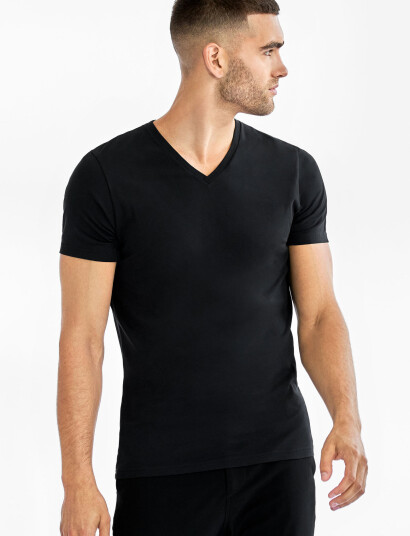 Bread & Boxers V-Neck T-Shirt - Black - L Bread & Boxers V-Neck T-Shirt - Black - L