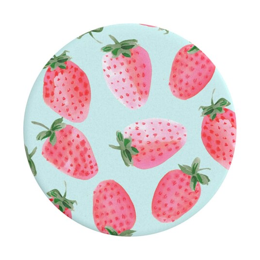 Popsockets Strawberry Rain Avtagbart Grip Med Stativfunksjon