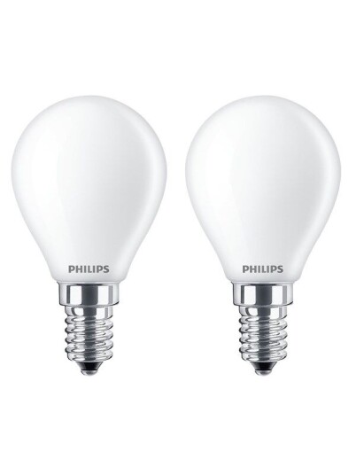 Philips LED-lyspære LED classic 40W P45 E14 WW FR ND 2PF/6 E14