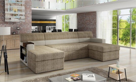 Seksjon Eltap Markos 310x159x90 cm Berlin 03 Myk 33 Beige Venstre Seksjon Eltap Markos 310x159x90 cm Berlin 03 Myk 33 Beige Venstre