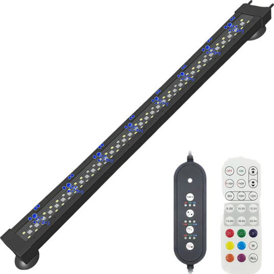 Ledlife 60 cm Akvarie Armatur 16W Kan Bruges Med Luftpumpe Rgb+Nw Ip68 Ledlife 60 cm Akvarie Armatur 16W Kan Bruges Med Luftpumpe Rgb+Nw Ip68