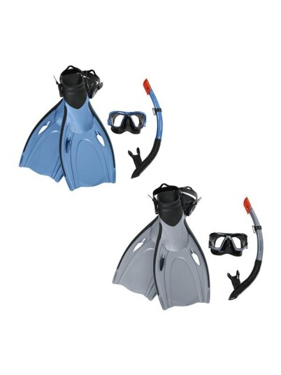 Bestway Hydro-Pro BlackSea Snorkel & Fin Set 2 colors Size 37.5-41