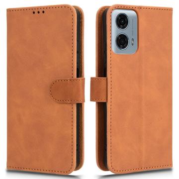 Motorola Moto G34 Lommebok-deksel med Magnetisk Lukning Brun