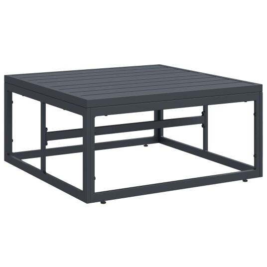 vidaXL Hagesofa Set 7 stk. Svart Stål