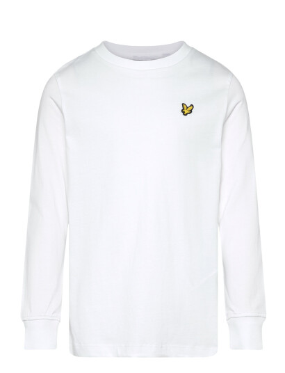 Lyle & Scott Plain Ls T-Shirt - White - 128-134 Lyle & Scott Plain Ls T-Shirt - White - 128-134