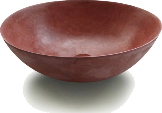 Bathco Sicilia Toppmontert Servant Ø40x15 cm, uten overløp, Teglfarget Rød