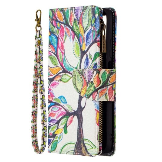 INCOVER Xiaomi Poco M3 Kunstskinn Flip Deksel m. Stor Lommebok - Fargerikt tre