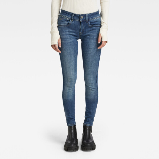G-Star RAW Lynn Mid Super Skinny Jeans Medium blue Women 28-32 Medium blue female G-Star RAW Lynn Mid Super Skinny Jeans Medium blue Women 28-32 Medium blue female
