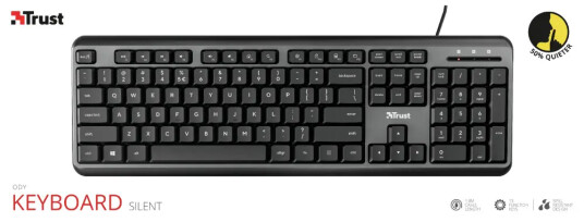 Trust Ody - Tastatur - Nordisk - Svart Trust Ody - Tastatur - Nordisk - Svart