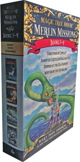 Magic Tree House Merlin Missions Books 1-4 Boxed Set Av Mary Pope Osborne