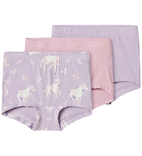 Name It Tights NmfTights 3 pack Pastel Lilac Name It 2 år 92 Hipsters Lilla Rosa