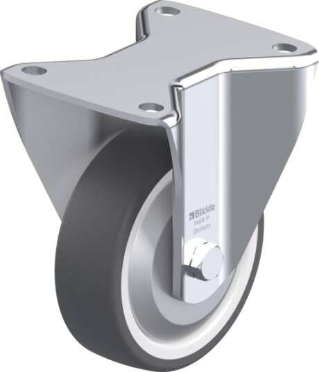 Blickle 461285 Bh-Poth 125K-3-Fa Faste Hjul, Hjuldiameter 125 Mm, Bæreevne (Maks.) 350 Kg, 1 Stk