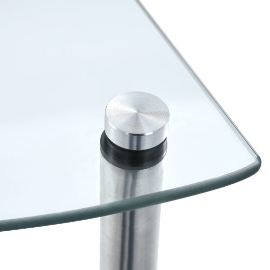 vidaXL Hylle 3 etasjer gjennomsiktig 30x30x67 cm herdet glass vidaXL Hylle 3 etasjer gjennomsiktig 30x30x67 cm herdet glass