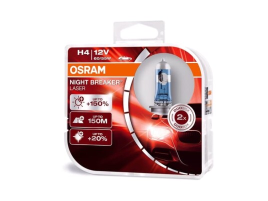 Osram Night Breaker Laser - H4 Bilpærer Osram Night Breaker Laser - H4 Bilpærer