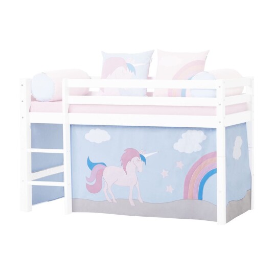 Hoppekids Sengegardin, Unicorn, 70x160cm