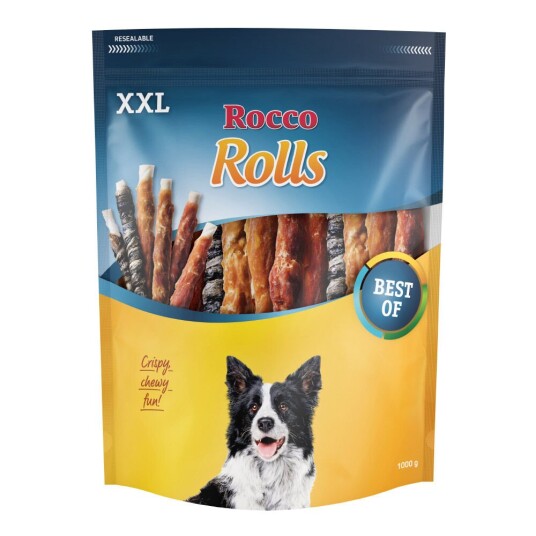 Rocco Rolls XXL Pack - Mix: kyllingbryst, andebryst, fisk 1kg