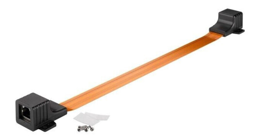 Ultra-slim RJ45 LAN window feed-through 0.3 m