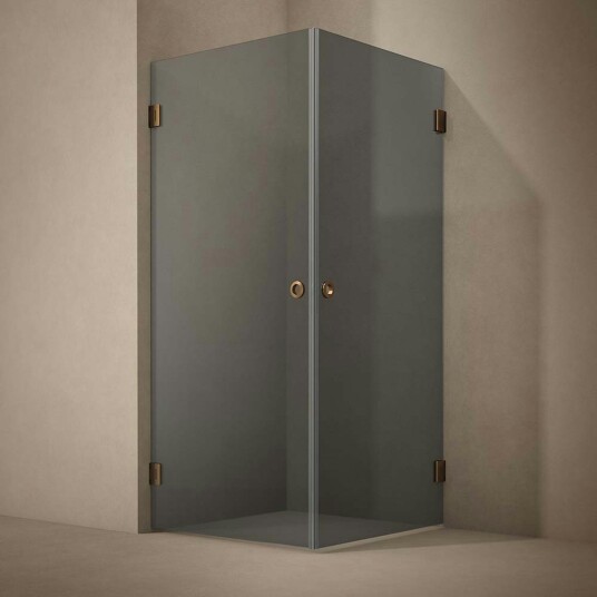 Dusjhjørne Westerbergs Lynx Nexus 900x900 mm, Sotet Glass, Børstet Bronse