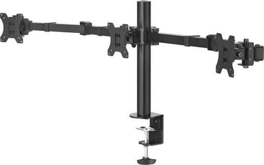 Hama Monitor Holder 3 Monitors Height-adjustable Swivel/Tilt 13" - 27" Hama Monitor Holder 3 Monitors Height-adjustable Swivel/Tilt 13" - 27"