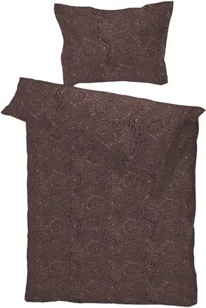 Borås Cotten Borås Cotton sengetøy dobbeltdyne 200x220 cm - Bianca Aubergine - Dobbeltdyne trekk - 100% bomullssateng - Borås Cotton sengetøy