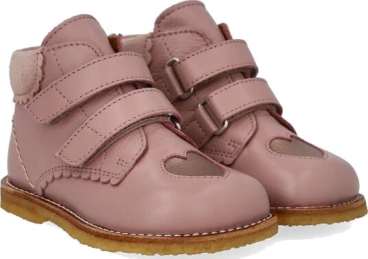 ANGULUS Booties Flat With Velcro Pink 20