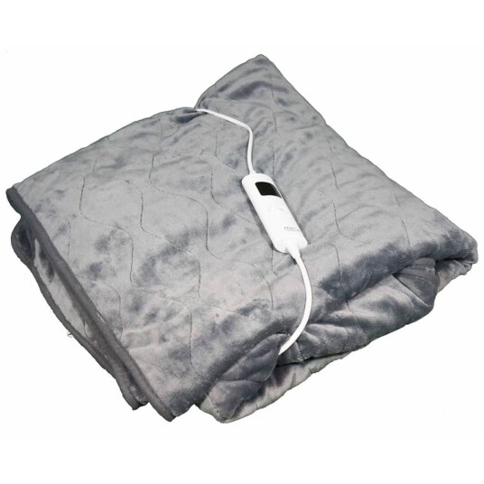 MESA LIVING Elektrisk teppe 180x130 cm grå 804.080