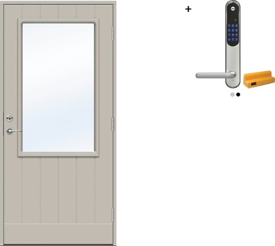 Ytterdør Swedoor Advance-Line Vision Lyra med Yale Entrus Ytterdør Swedoor Advance-Line Vision Lyra med Yale Entrus