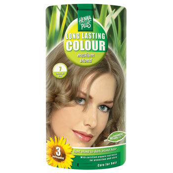 Henna Plus Henna Hårfarge Plus 7 Medium Blond Long Lasting Colour  40 ml
