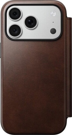 Nomad Modern Leather Folio - rustic brown (Horween) - iPhone 18 Pro/17 Pro