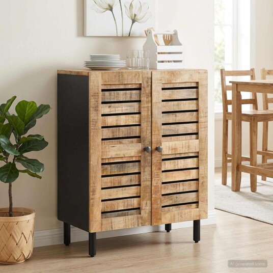 vidaXL Oppbevaringsskap 60 x 33 x 75 cm Massiv mango tre Naturlig