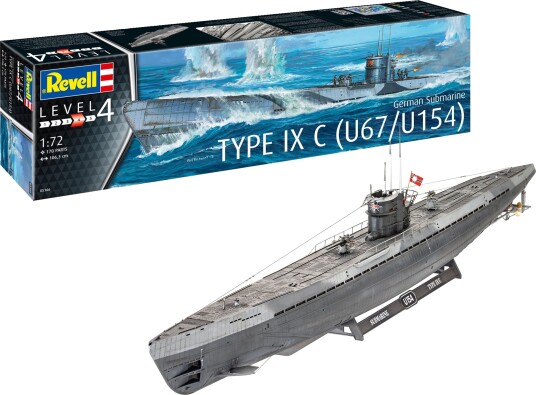 Revell 1:72 - German Submarine Type IXC U67/U154
